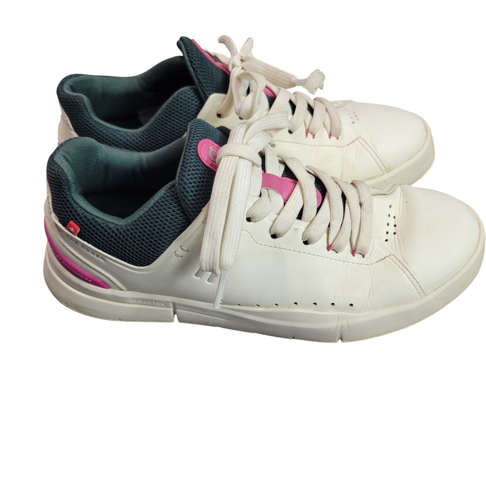 On Running The Roger Clubhouse Womens 7 White Pink Sneakers 3WD10652923 Tennis